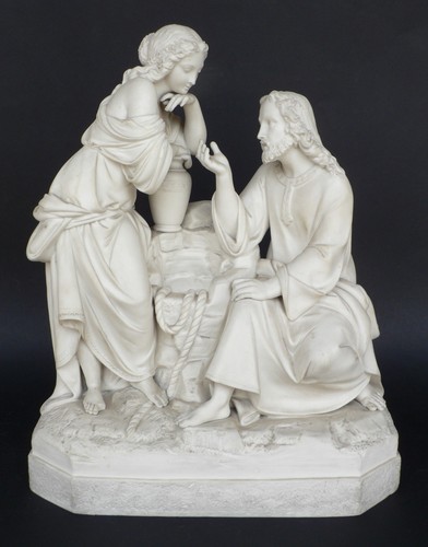 Scultura porcellana biscuit - in,