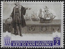 1952 San Marino Lire 2 Colombo