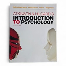 Atkinson & Hilgard's INTRODUCTION TO PSYCHOLOGY (15th Edition) Textbook