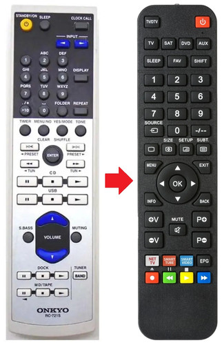 Telecomando adatto per - , onkyo
