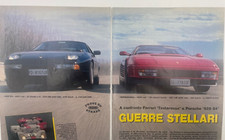 Clipping Ritaglio Articolo 1987 A confronto Ferrari Testarossa Porsche 928 S4