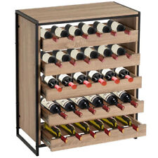 Cantinetta Vini Portabottiglie, Mobile in Legno Angolo Bar,30 Bottiglie