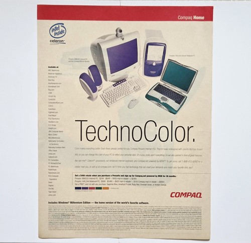 Pubblicità stampa computer