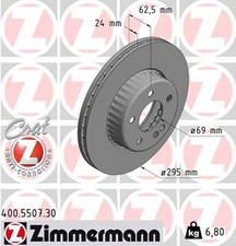 2 dischi freno Zimmermann Formula S 400.5507.30 per Mercedes Classe W205 A205
