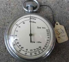 RARISSIMO CALCOLATORE SOVIETICO DI VELOCITA DI OGGETTO, CRONOMETRO MECCANICO