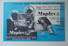 Pubblicità Advertising Werbung Italian 1969 CINEPRESA PROIETTORE MUPLEX 8 MUPI.