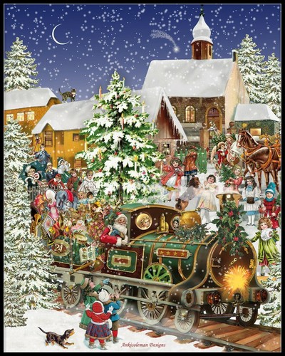 Treno natale tabella - di,
