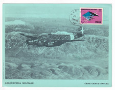 CRDA CANT-Z 1007 BIS  AERONAU. MILITARE- FOTO COMMEMORATIVA 1973 CON FRANCOBOLLO