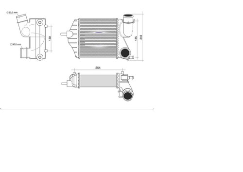 Intercooler fiat idea 9 - idea, 1.9