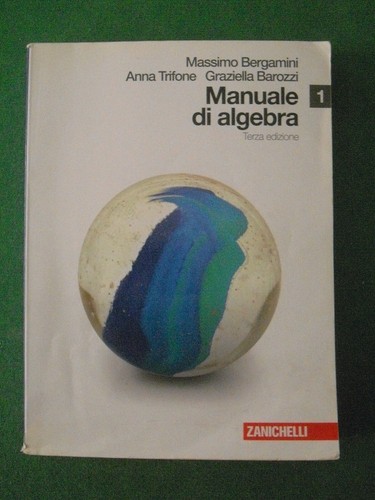 Manuale algebra 1 - manuale, di