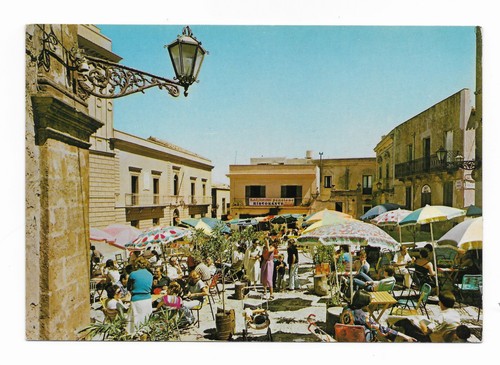 Cartolina erice piazza umberto - piazza,