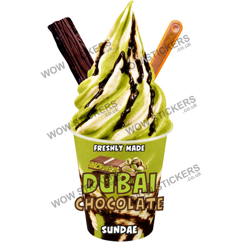 Adesivo dubai chocolate flake - chocolate,