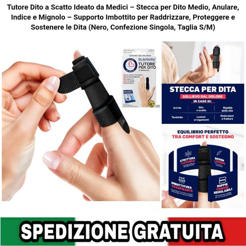 Tutore dito scatto stecca - tutore, a