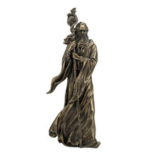 Statua Gran Mago Merlino, 30 cm / 11,8", bronzo fuso a freddo, statua greca