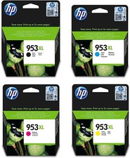 KIT 4 CARTUCCE ORIGINALI alta capacità HP 953XL NERO + COLORI - UFFICIALI HP