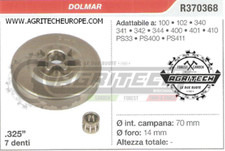 R370368 PIGNONE CAMPANA FRIZIONE MOTOSEGA DOLMAR 100 102  .325" 7 DENTI