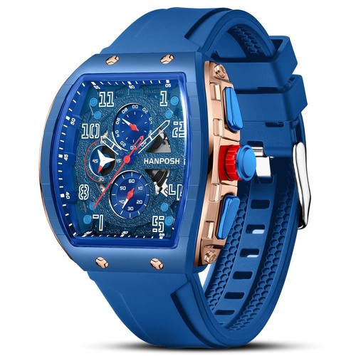Hanposh orologi uomo - orologi, analogico