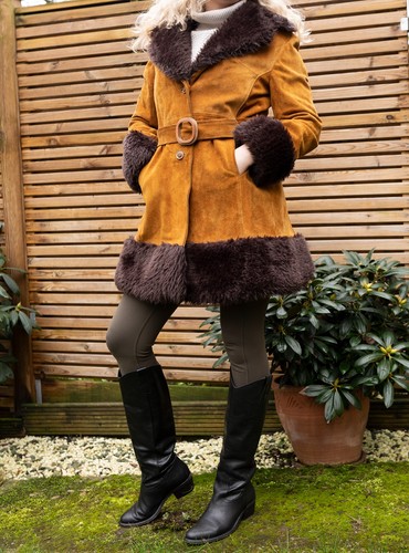 Cappotto scamosciato con