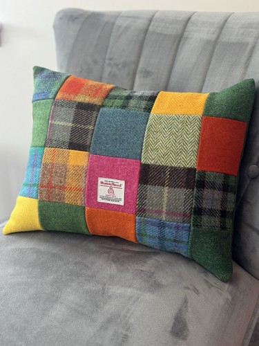 Cuscino patchwork harris tweed - patchwork,