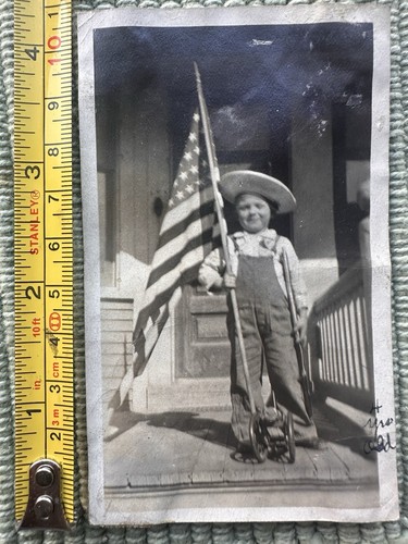 Foto bambino patriottico epoca