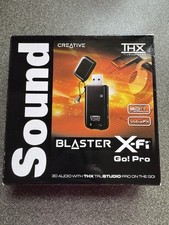 Creative Sound Blaster X-Fi Go! Scheda audio USB 3D Pro