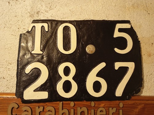 License plate italy targa - italy,