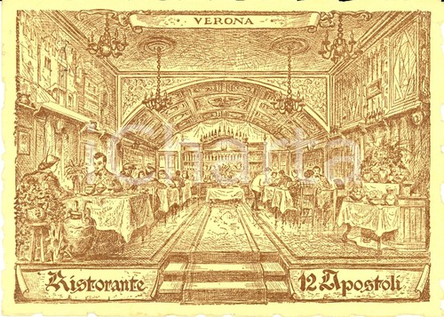 1972 verona interno ristorante - verona,