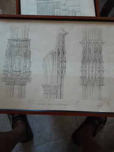 Incisione capitelli piloni - capitelli, ai
