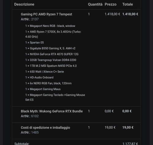 Gaming fisso schermo msi - pc,