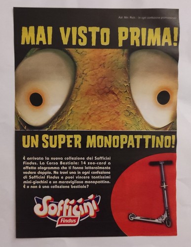 Inserto 2001 sofficini findus - inserto,