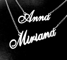 Collana donna argento 925  personalizzabile con nome tutti realizzabili 