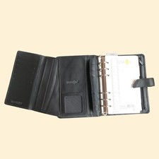 Organizer Agenda GREENWITCH Personal  + Portafoglio Made In Italy In Pelle Nera