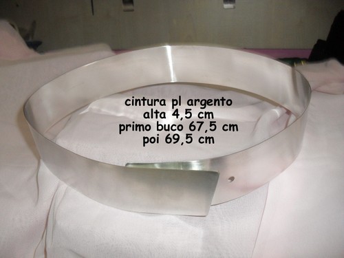 Cintura metallo bagno argento - metallo,