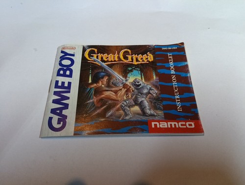 Manuale istruzioni great greed - manuale,
