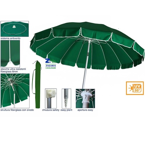 Ombrellone luxury verde cm - verde, d.cm