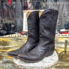 Stivale pelle texano vintage - stivale,