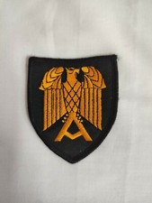 TOPPA PATCH AQUILA ARANCIONE SU FONDO NERO CON LETTERA A PER CAMICIA GIUBBOTTO