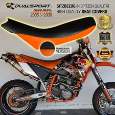 Seat cover, coprisedile adatto per KTM LC4 620, 640 SMC, 0508 ARANCIONE by DSFX