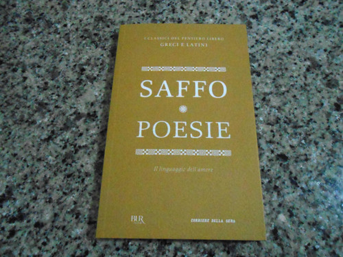 Saffo poesie bur - saffo,
