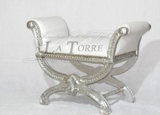 Panchetta Panca X Dormeuse Argento Ecopelle Bianca Savonarola AR1417