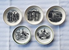 Raro set 5 antichi vassoi per