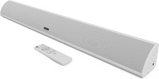 Soundbar TV + subwoofer integrato, BT, AUX, bianco, Majority Snowdon 2, TESTATO