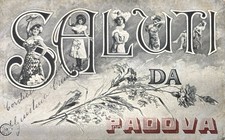 Padova Saluti f.p. viaggiata 1905 Padova