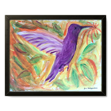 Quadro acrilico BACH Colibrì