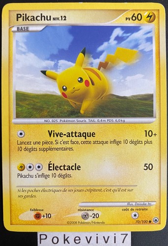 Carte pokemon pikachu - carte,