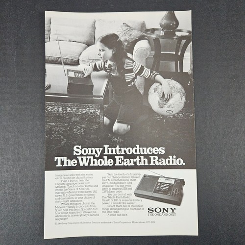 Sony whole earth - earth, radio