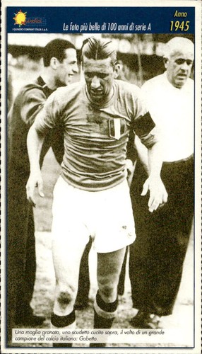 Cartolina calcio calciatore