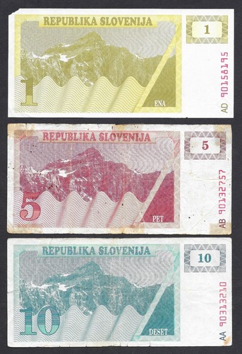 Slovenia serie banconote - slovenia,