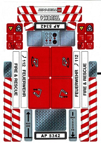 Lego technic 8289 adesivo - lego,