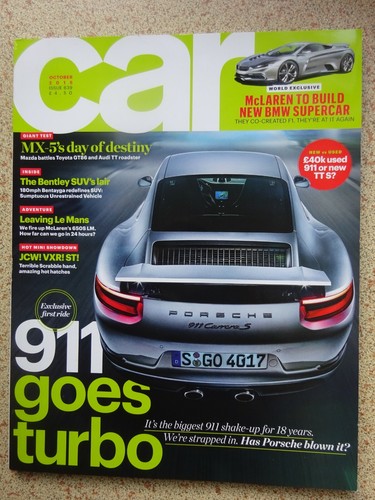 Car magazine from - 'car', october